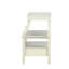 Table de chevet blanche captivante avec espace de rangement enchanteur