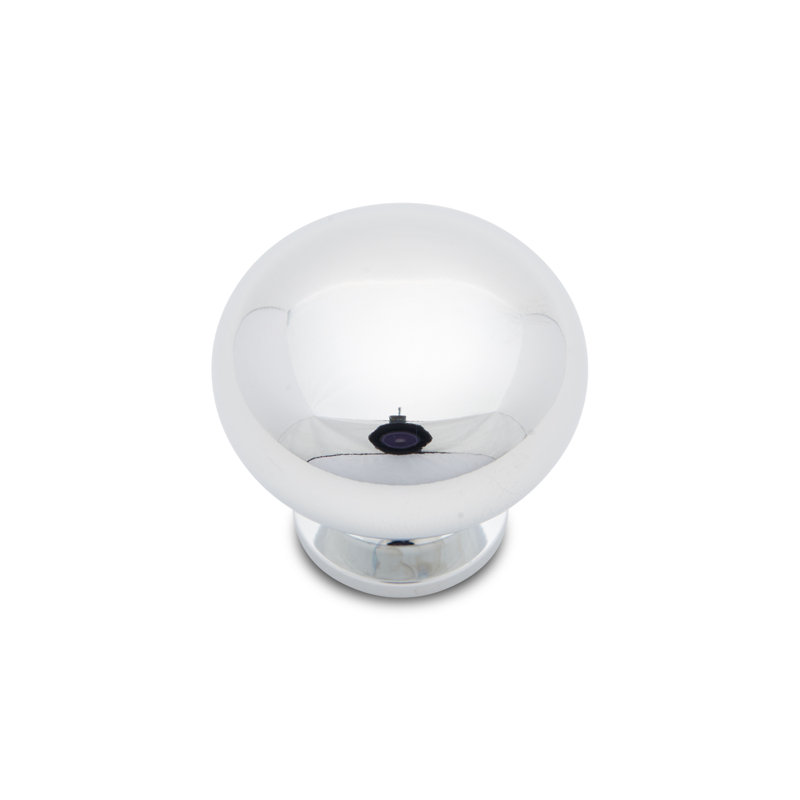 CK Series 1 1/4" Diameter Mushroom Knob, 1.25" H x 1.25" W x 1.19" D, Chrome