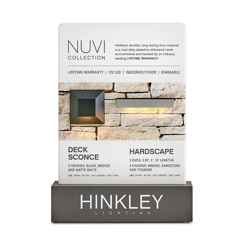 Sleek Bronze Nuvi LED Square Deck and Step Light
