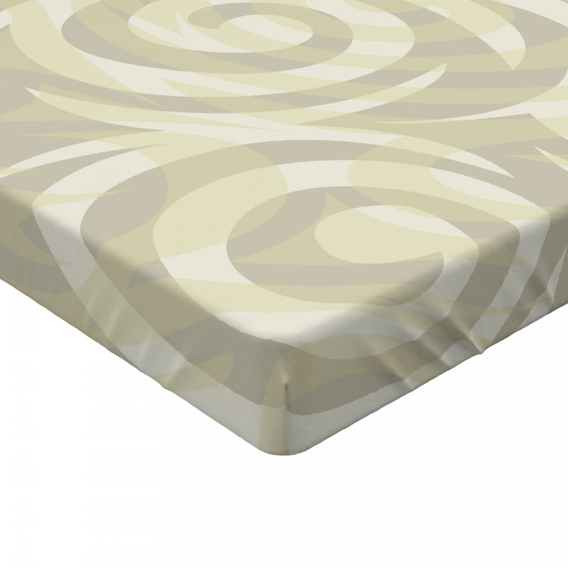 Microfiber Abstract Fitted Sheet, Full Fitted Sheet