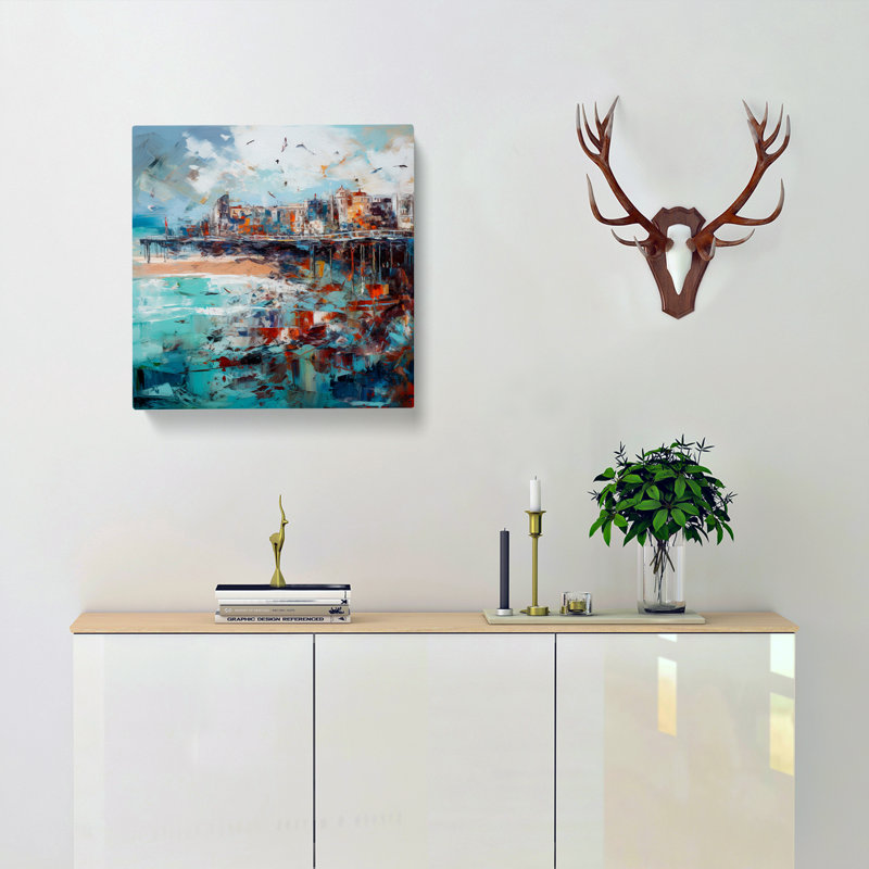 City Of Brighton Abstract Expressionism No.1 - Print, 50cm H x 50cm W x 3cm D
