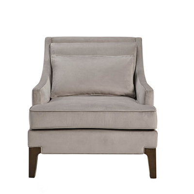Anna Arm Accent Chair With Lumbar Pillow, Modern Design For Comfort And Style In Any Living Space