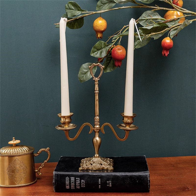 10.24'' H Metal Tabletop Candlestick