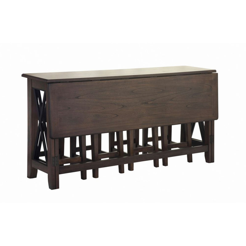 Table à abattants avec 4 tabourets