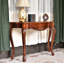 Table d'entrée traditionnelle de style antique avec sculptures sur bois complexes