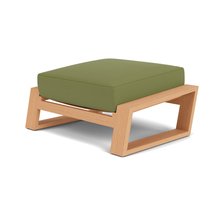 Pursuit Rectangle Outdoor Ottoman Patio Ottoman, Reflections Grass