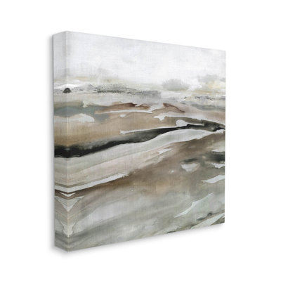 Art abstrait sur toile, paysage abstrait en sourdine par Carol Robinson