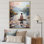 «Pink Meditation Meditation Moments I», reproduction d'art sur toile
