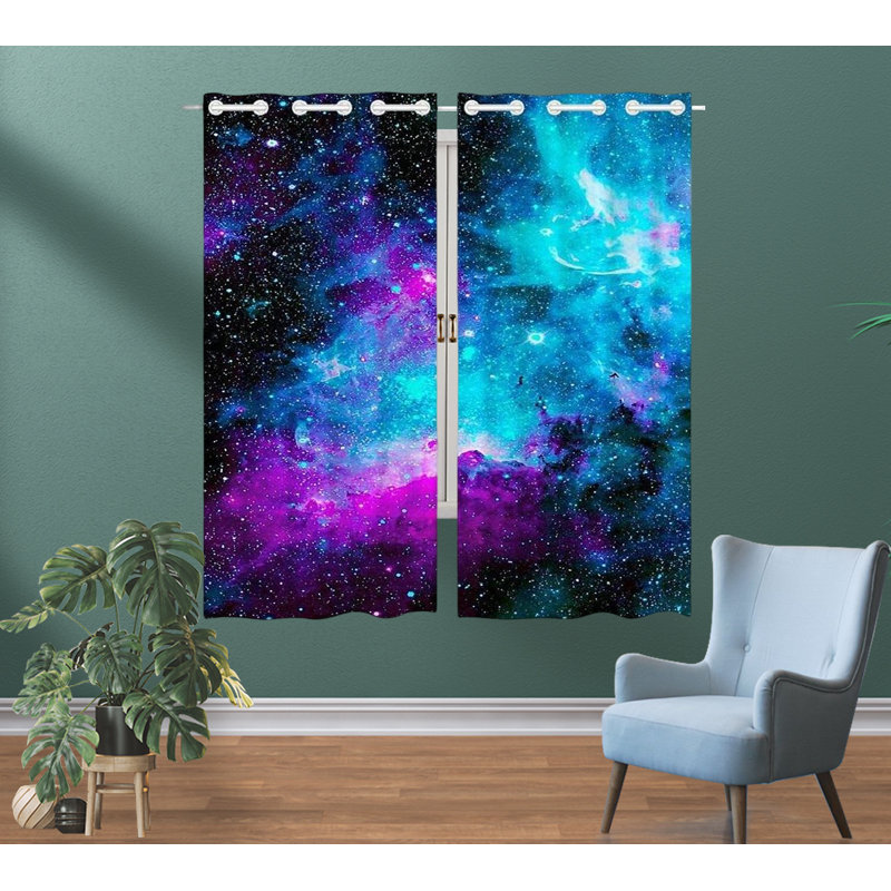 Polyester Room Darkening Curtain Pair
