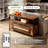Ajeataz 40" / 50" / 60" Insert Wall Mounted Electric Fireplace, With Touch Screen, Timer, Adjustable Flame Color, 700W / 1400W-581523528