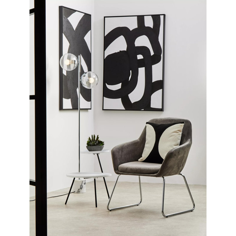 Royce 158cm Novelty Floor Lamp, Silver