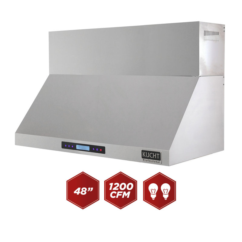 Hotte murale professionnelle en acier inoxydable KUCHT