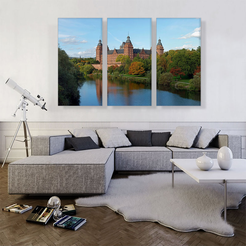 " Castle Johannisburg, Aschaffenburg, Germany ", 40" H x 60" W x 0.75" D