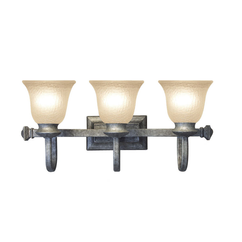Éclairage pour meuble-lavabo 3 lumières Dresden, Gris