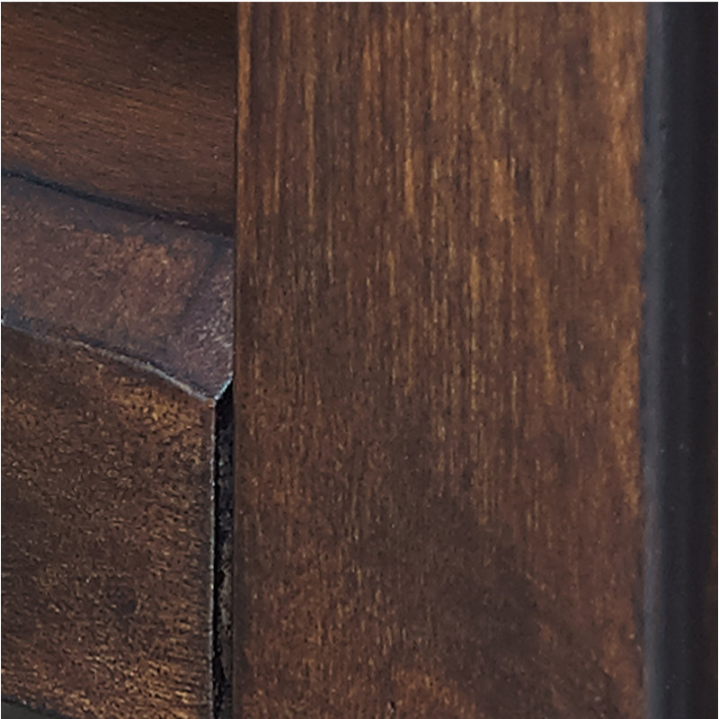 Clarksville 152.4cm H x 92cm W Metal Library Bookcase, Mahogany