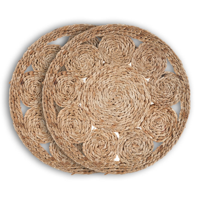 Corso Natural Jute Geometric Round Placemat