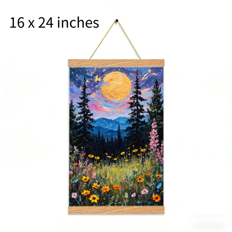 Crochet en bois encastré Moonlit