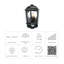 Classic Outdoor Wall Light L 190 S with Motion Sensor E27-11183284