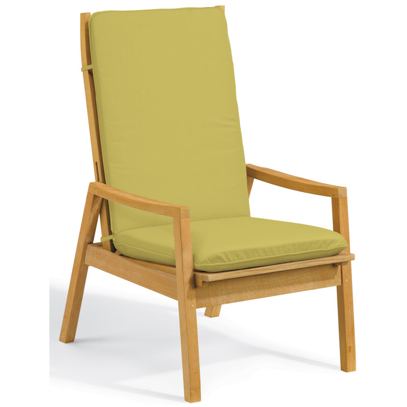 Chaise de patio inclinable avec coussins Mandeville, Péridot