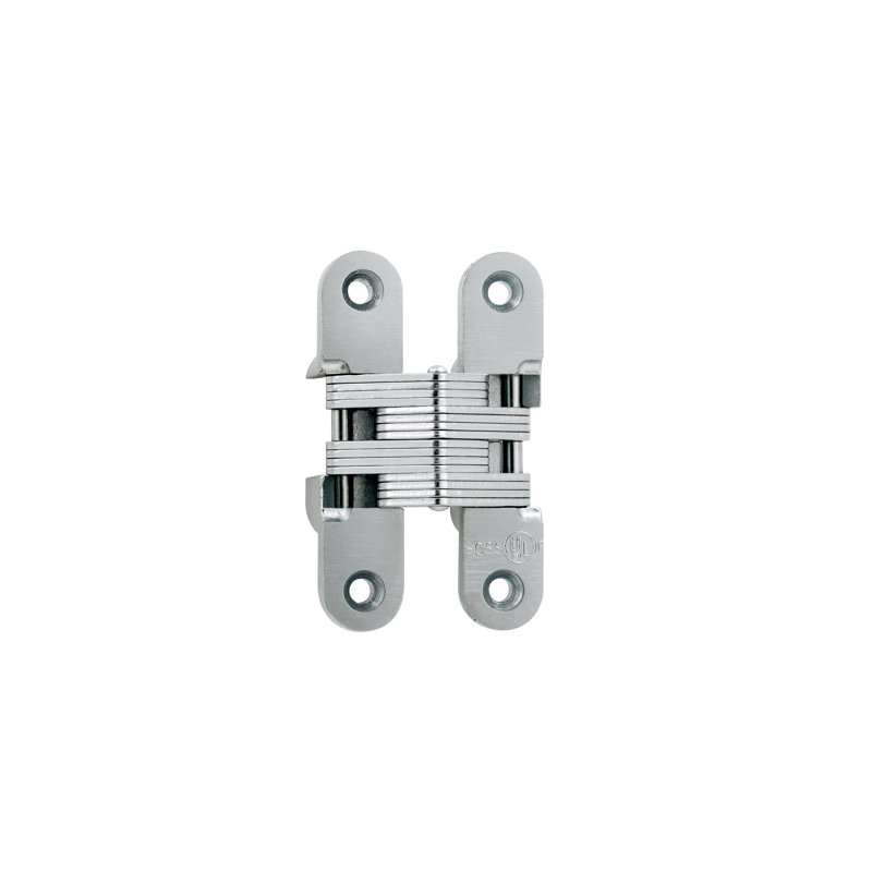 Invisible Single Door Hinge, Satin Chrome