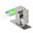 Brushed Nickel Bathroom Tap, Led , Waterfall Spout, Deck Mounted One Hole, Single Handle, Hot Cold Water Mixing Tap With Led, Hole Mount, Mixer