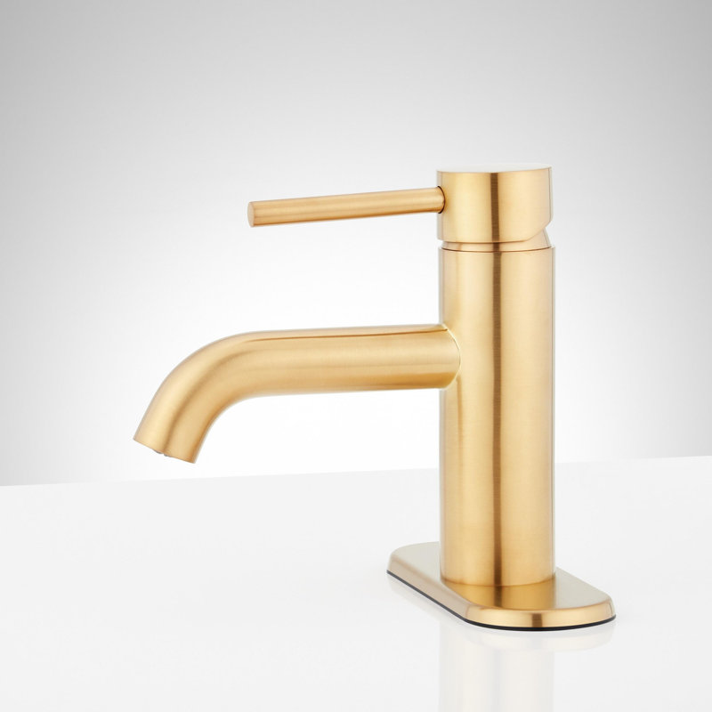 Lexia 1.2 GPM Centerset Bathroom Faucet, Brushed Gold