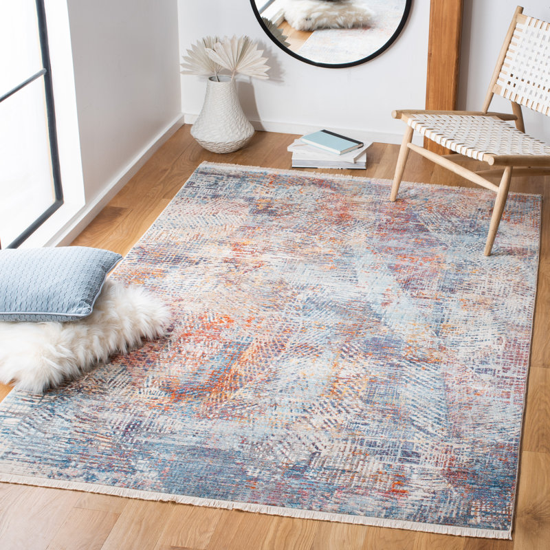Curiel Performance Abstract Rug, Rectangle 9' x 12'