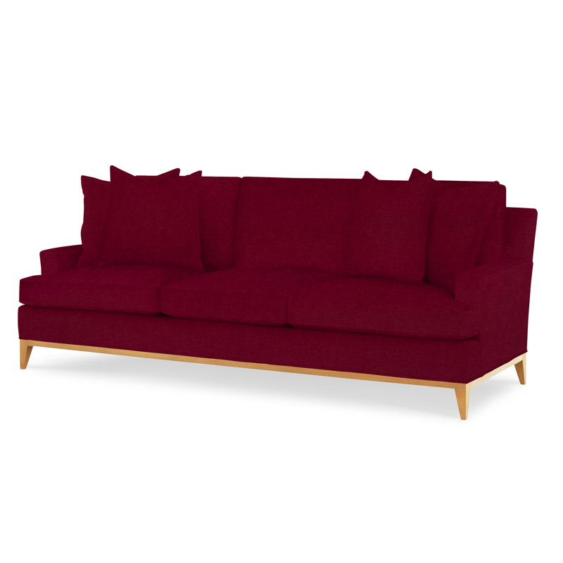 Dapper Upholstered 88'' Sofa, Amber, Margaret Lipstick