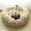 Almaguer Calming Round Donut Plush Dog Cuddler Bed-695170518-691327568