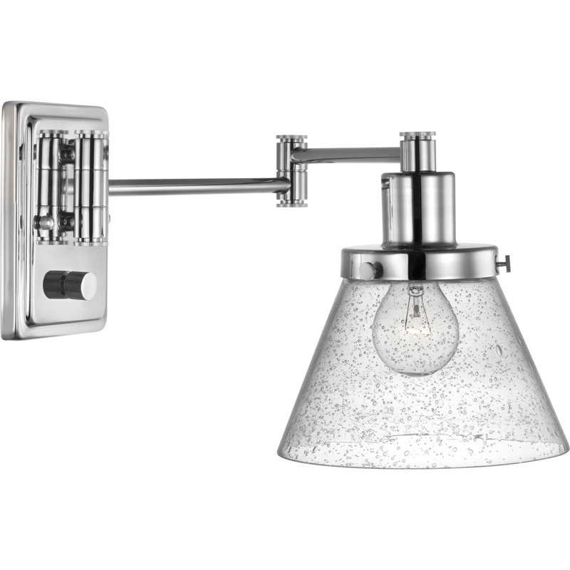 Oakpark Swing Arm Sconce, Polished Nickel