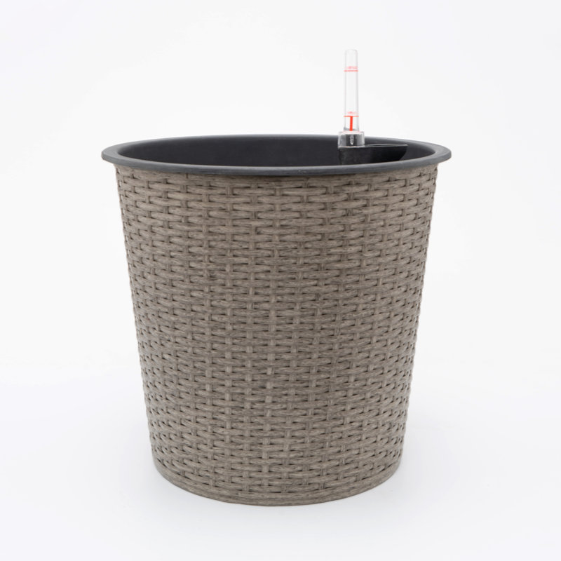 Jardinière Argyro, 9,4 po H x 10,2 po L x 10,2 po P, Gris
