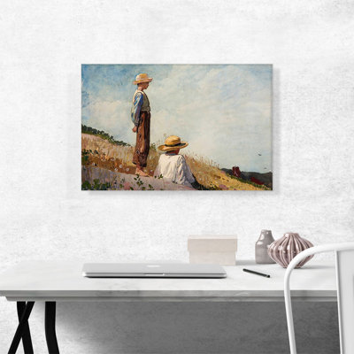 «The Blue Boy 1873» par Winslow Homer, reproduction d'art sur toile tendue