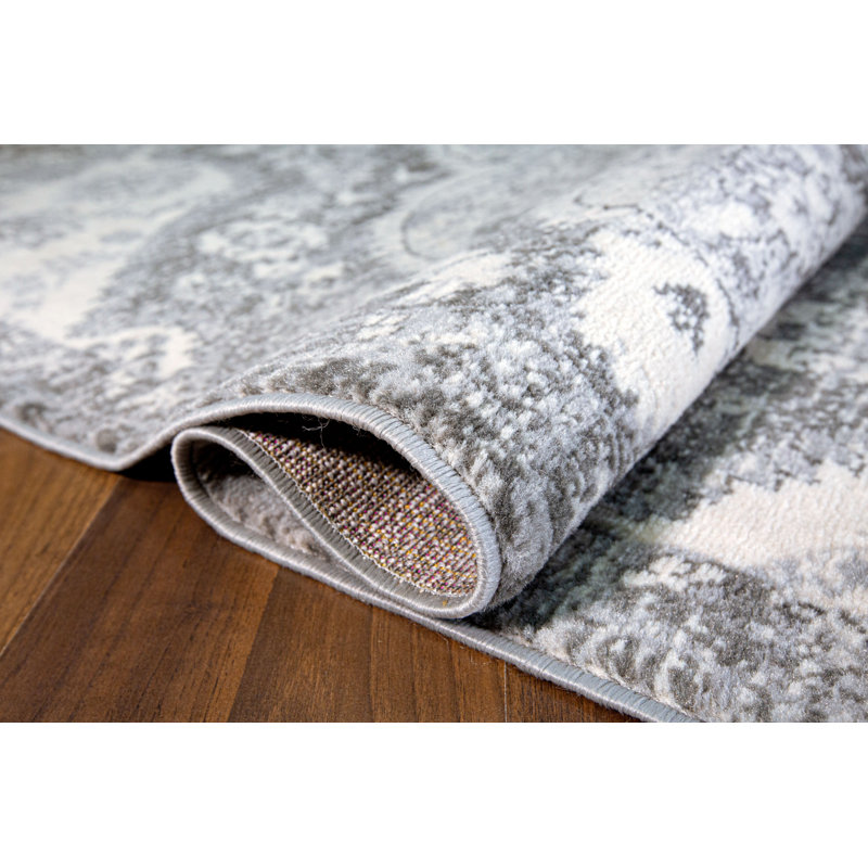 Tapis oriental crème / ivoire Furtado, Tapis de couloir de 2 pi x 7 pi