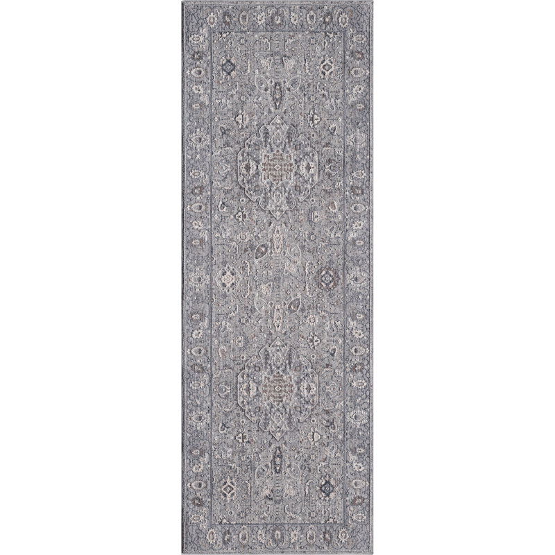 Tapis de couloir bleu Faren 2 pi 7 po x 7 pi 2 po United Weavers