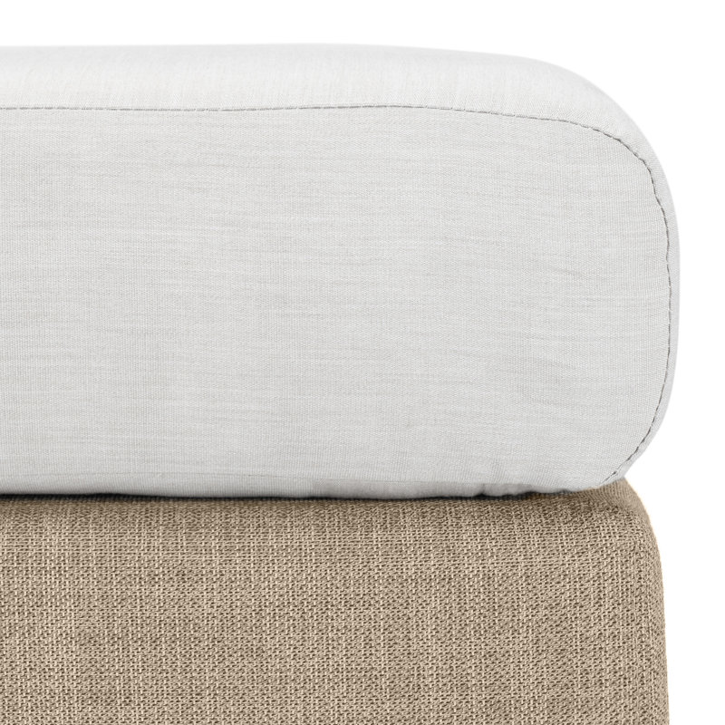 Ensemble de chaises longues avec coussins Santrez, Fenouil