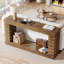 Console en bois avec rangement peu encombrant