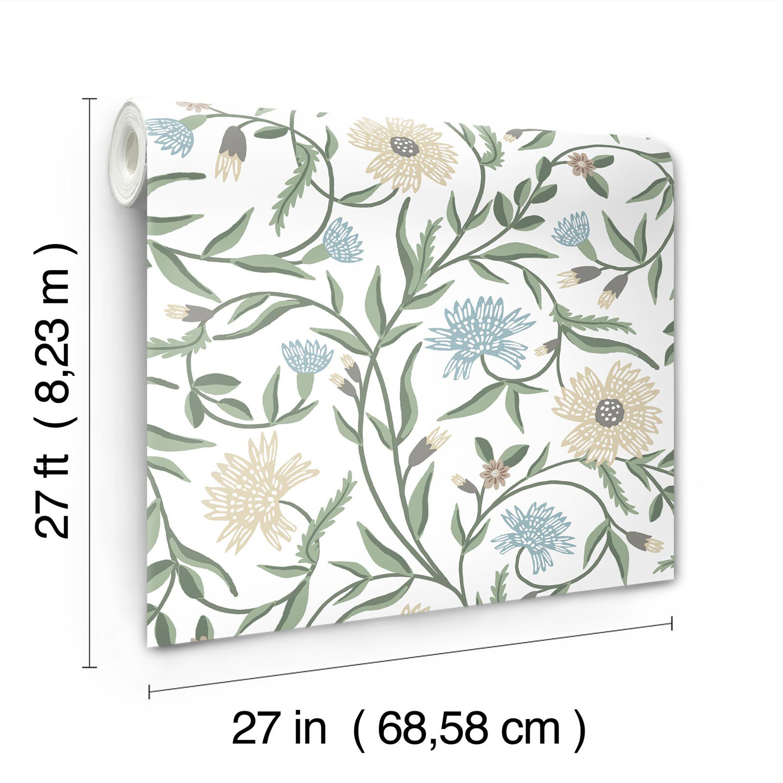 Aster Wallpaper, White
