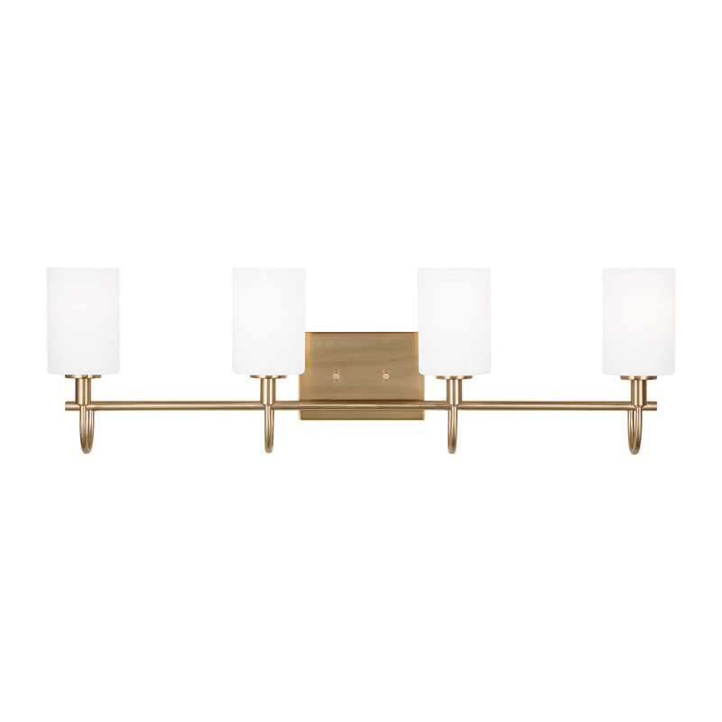 Four Light Wall / Bath, Satin Brass