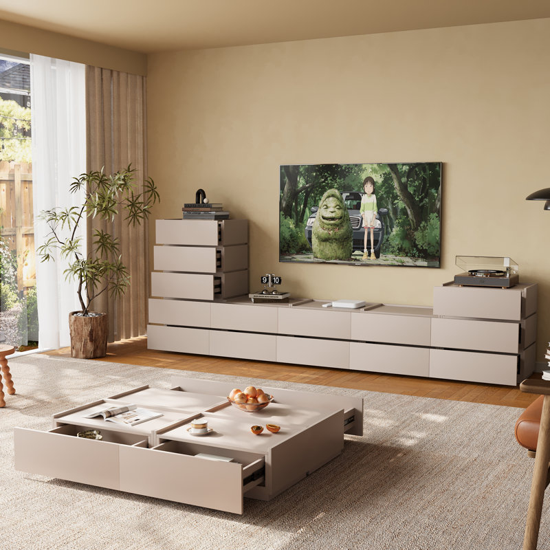 Table basse Heckman, Beige