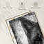 Visage de renard noir et blanc sur toile-864479994