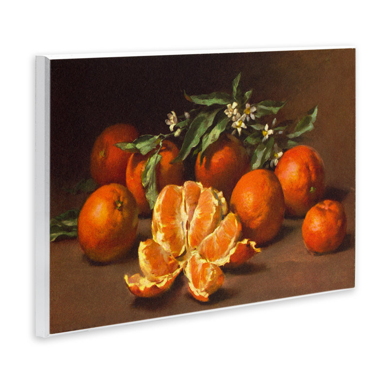 Peeled Oranges Still Life Wall Plaque Art by Tina Higgins Designs, Inc., 10" H x 15" W