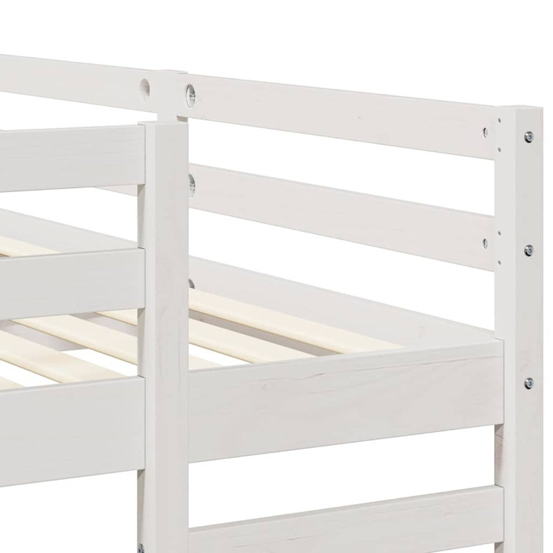Bunk Bed, White, European Kingsize (160 x 200 cm)