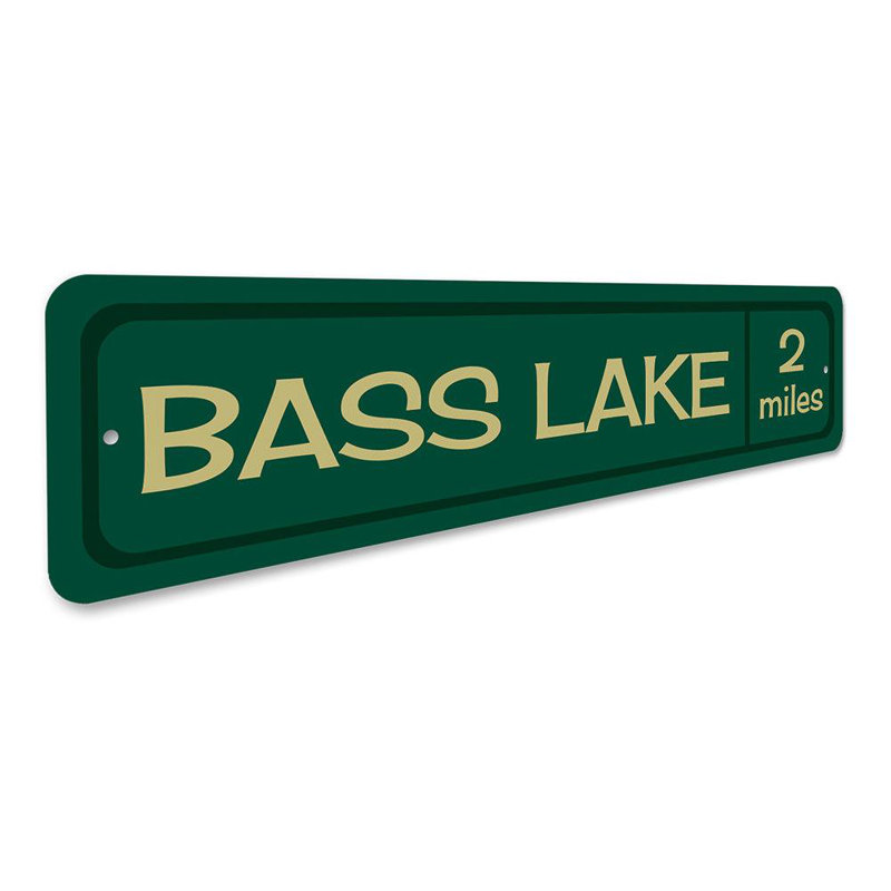 Plaque en aluminium Lake, H 6 po x l 24 po x P 0,06 po