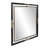 Fitzgerald Square Handcrafted Black & Brass Metal Framed Mirror