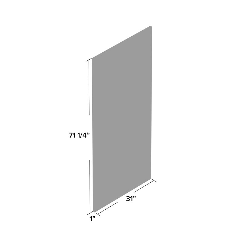 Miroir mural biseauté en cuir, H 72 po x l 31 po