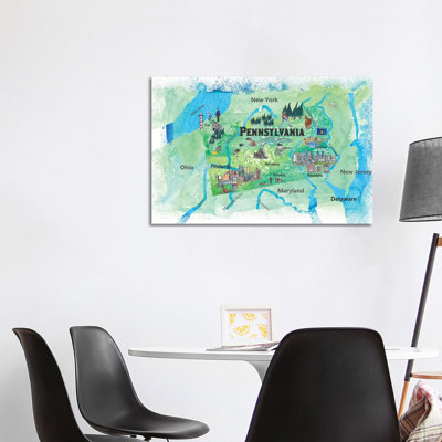 «The USA Pennsylvania State Travel» par Markus et Martina Bleichner, impression sur toile tendue