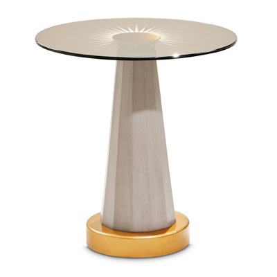 St. Charles Chairside Table - Dove Gray