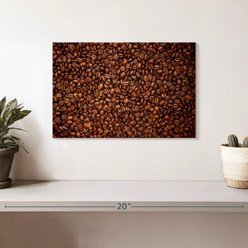 Grains de café foncés Yarlin, H 8 po x l 12 po