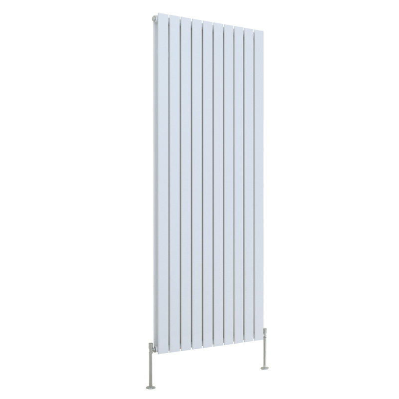 Shonna Vertical Double Flat Panel Radiator, Gloss White, 180cm H x 68cm W