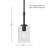 Wexton 1-Light 5” Wide Pendant-109594284-109594282